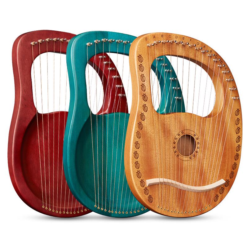 Lyre Harp: 16-Note, 19-String & 7-Note, 10-String Kithara Instrument