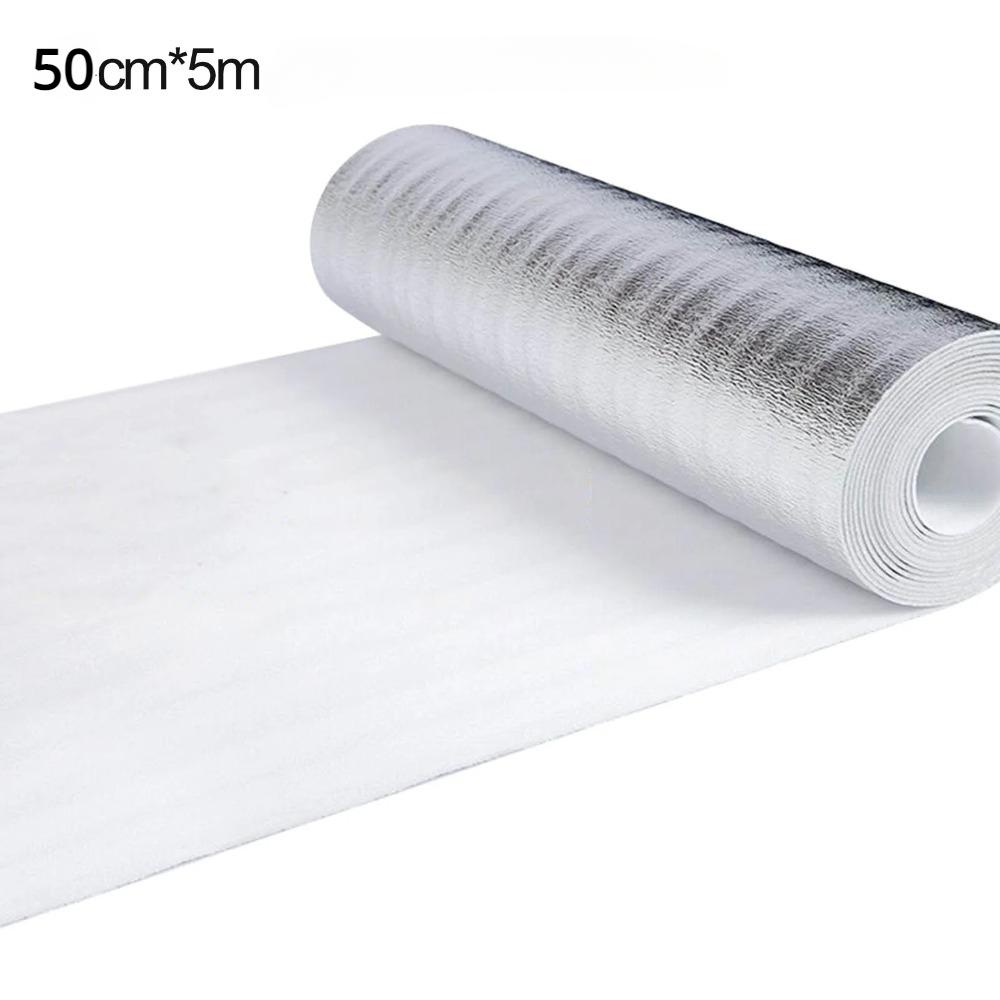 1 Roll Radiator Reflective Film Wall Thermal Insulation Reflective Film Aluminum Foil Thermal Insulation Film Home Decoration
