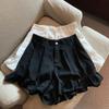 Summer Ruffle Shorts - High Waist Slim Fit, Wide-Leg Design for Plus Size Women