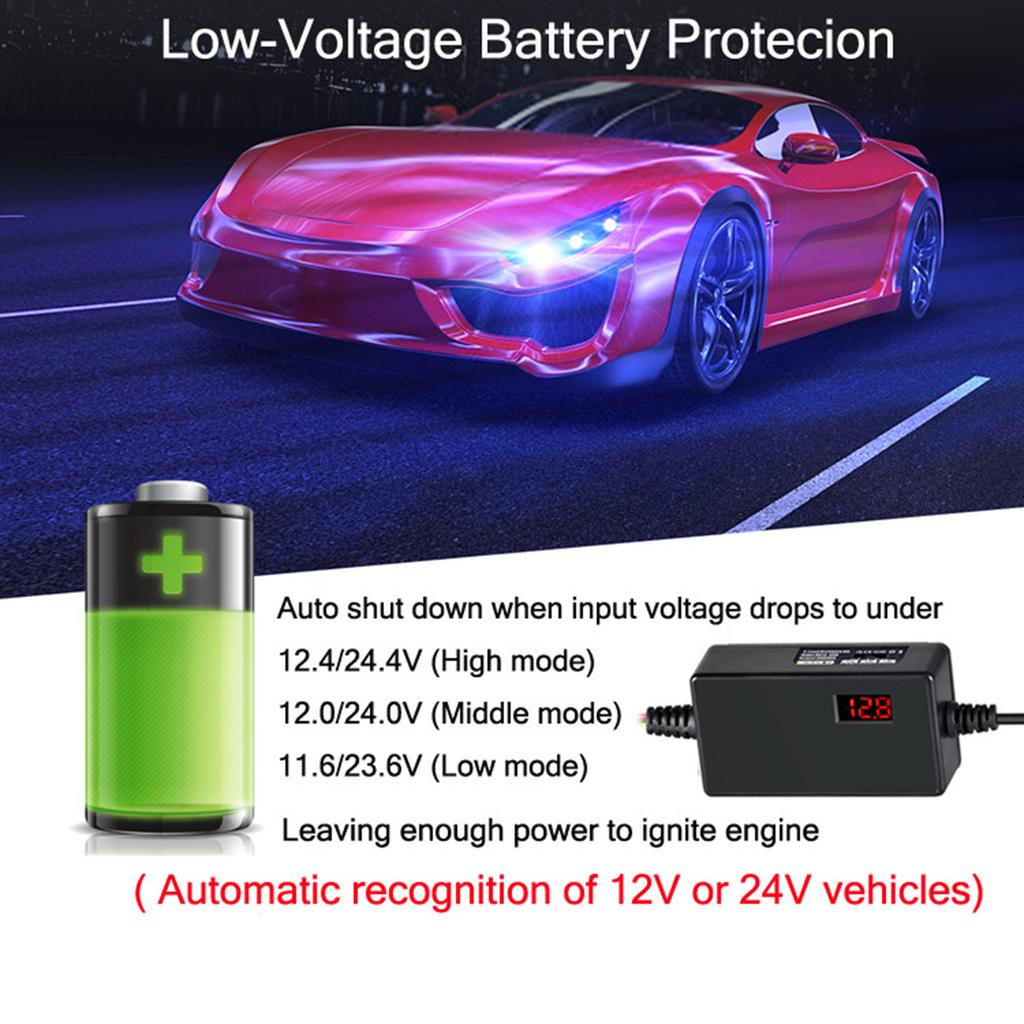 Vehicle Power Adapter Kit with Undervoltage Protection Automotive Hardwire Easy to Use for Seamless Dashboard Cams Operation
