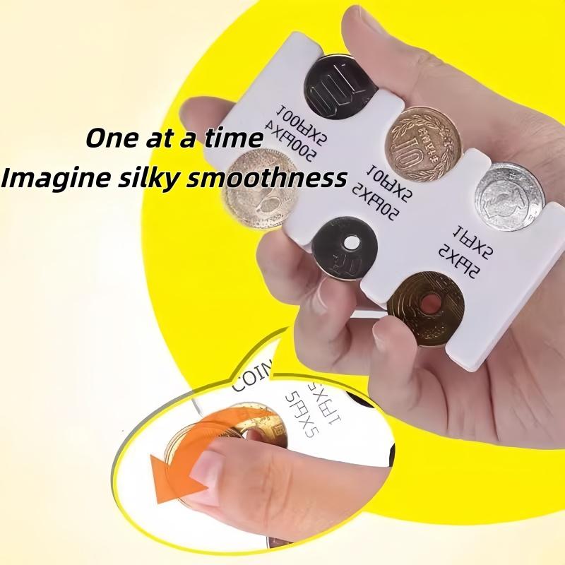 Japanese and Korean Coin Storage Clip, Portable Multi Slot Coin Organizer, Portable Pocket, Coin Classification and Storage Tool