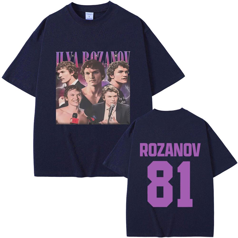Heated Rivalry Ilya Rozanov Hollanov 81 Tshirt Men Women Casual Oversized Short Sleeve T Shirts Male Fashion Trend Streetwear