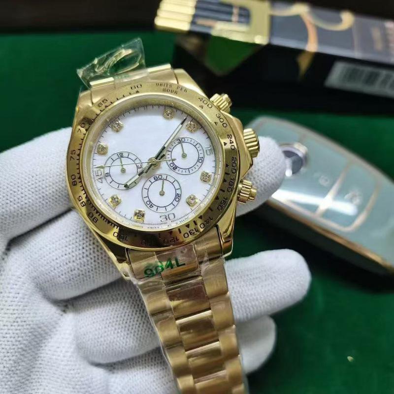 Laojia Daytona Green Gold Universe Chronograph Automatic Men's Watch