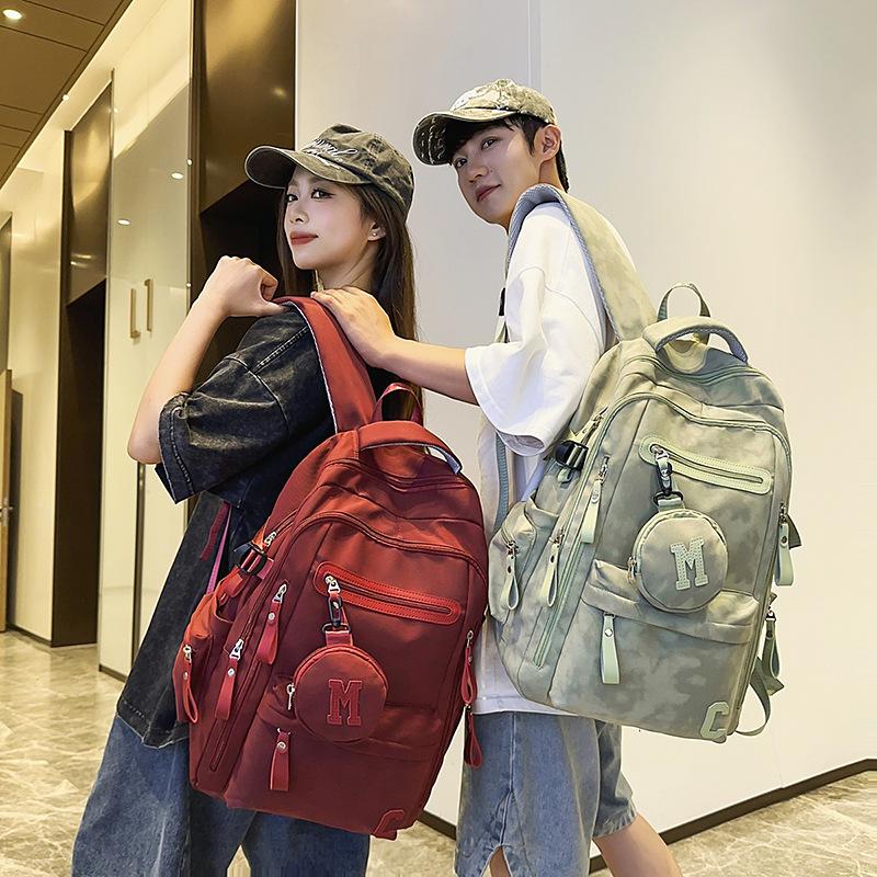 Junior High School Schoolbag Men's Large Capacity Backpack Women's Travel Backpack