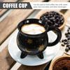 Coffee Cups Horror Mug Halloween for Drinks Ceramic Cauldron Drinking Cool Unique Mugs Black