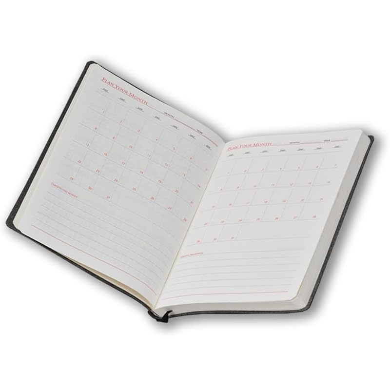 

COI Black A5 Faux Leather Vintage Organiser Business Diary 5