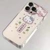 Space Shell Good Luck Cat Case - Compatible with Apple 17 Pro Max, 16, 15, 14; Transparent & Cute Design