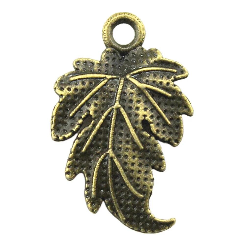 

Підвіска з маленькими листочками. Нові ювелірні вироби A07-10pcs-20x12mm