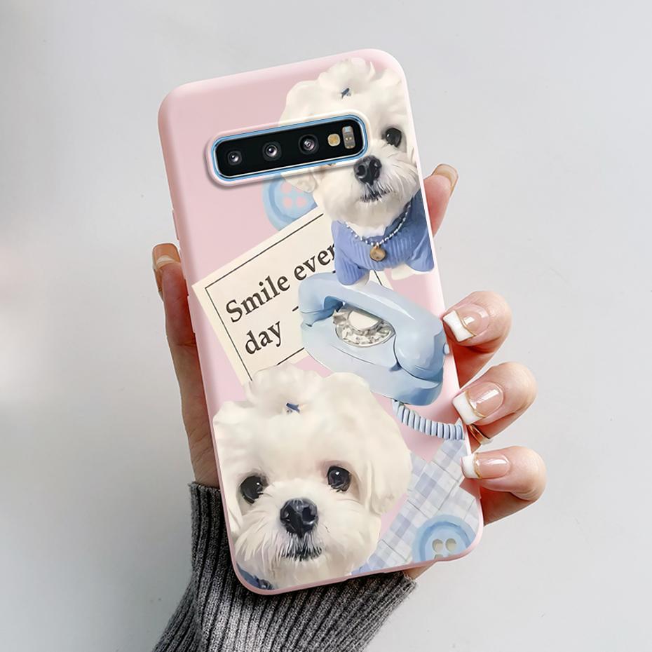 

Case For Samsung Galaxy S10 S 10 Plus S10E Phone Cover Cute Rabbit Panda Painted Soft TPU Coque For Samsung S10 S10+ S10E Funda S10E