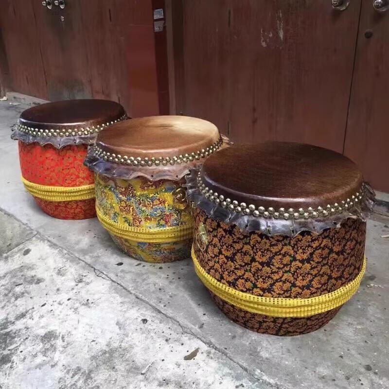 Traditional Buffalo Hide Lion Dance Drum