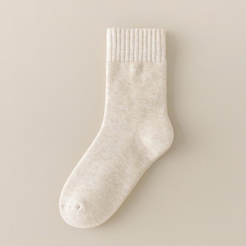 Socks Brushed Medium Tube Socks Seasonal Piled Thickened Warm Sleeping Socks Winter Super Thick Terry Stockings