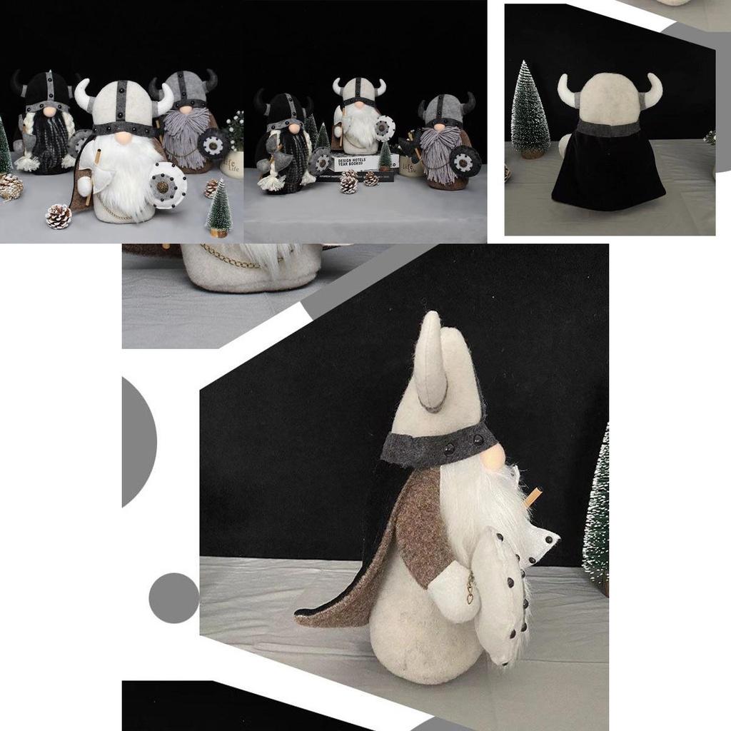 Entzückendes Wikinger-Gnom-Stofftier, ideal für charmante skandinavische Wohnkultur