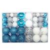 100PCS Fashion Plastic Christmas Ball Set 18 Colors 8cm Christmas Tree Balls Suspensable Xmas Baubles Showcase