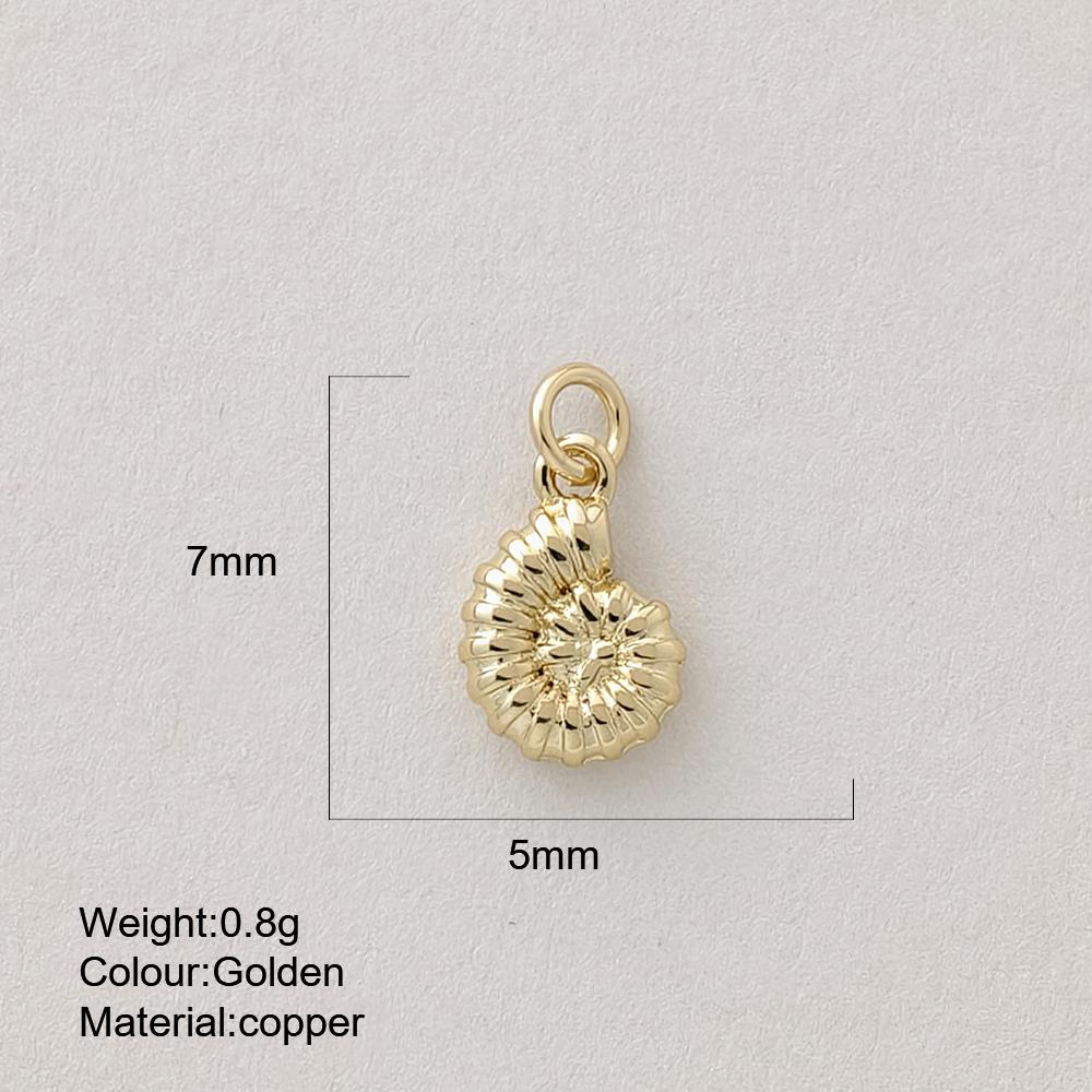 Cute Marine Animal Starfish Conch Charms For Jewelry Making Supplies Gold Color Shell Crab Dijes Diy Earring Bracelet Necklace
