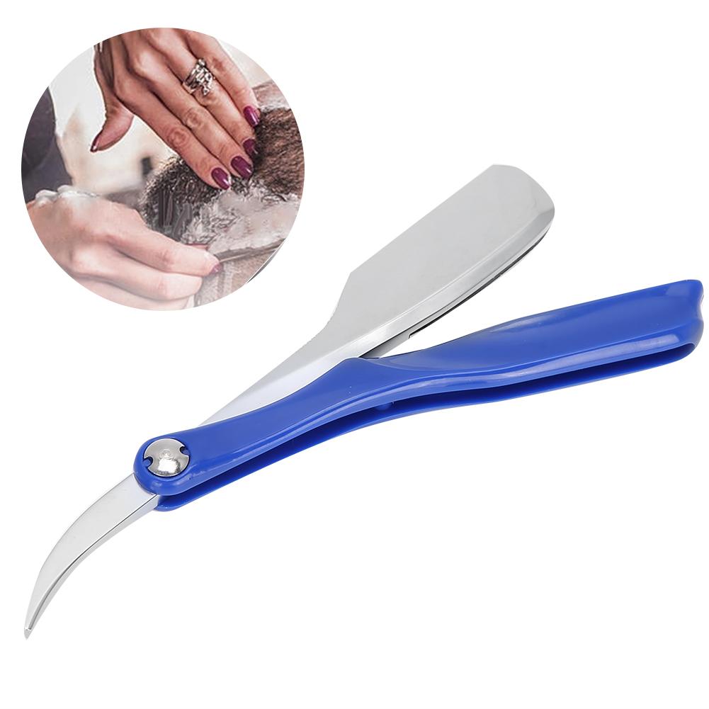 Professional Portable Hair Beard Shaver Folding Manual Shaver Face Grooming ToolBlue