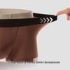 Heren Lichte Luxe Satijnen Ijszijde Boxer Briefs met Antibacteriële Moerbeizijde Kruis