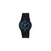 Citizen Q&Q Analog Watch 10 ATM Water Resistant Rubber Strap Men's Black Blue