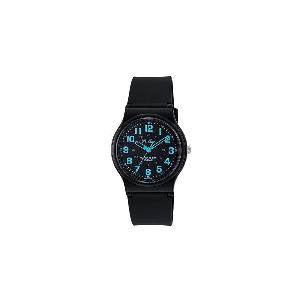 

Citizen Q&Q Analog Watch 10 ATM Water Resistant Rubber Strap Men s Black Blue