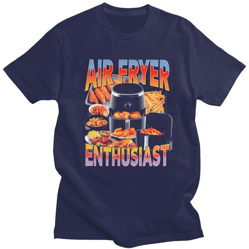 Air Fryer Meme Funny Cooking Design T Shirt Unisex Short Sleeves Awesome Tee Shirt Summer Style Loose Fit 100 Cotton Tee Tops