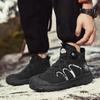 2025Yellow Winter Trekking Boots Men Hiking Shoes High top Motorcycle Shoes Man Work Sneakers Warm Fur Outdoor Walking Boots Men