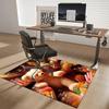 1pc Teddy Bear Jelly Bean Office Chair Mat - Anime Cartoon Design, Non-Slip Carpet for Home Decor, Suitable for All Seasons, Ideal as a Gift or Decora