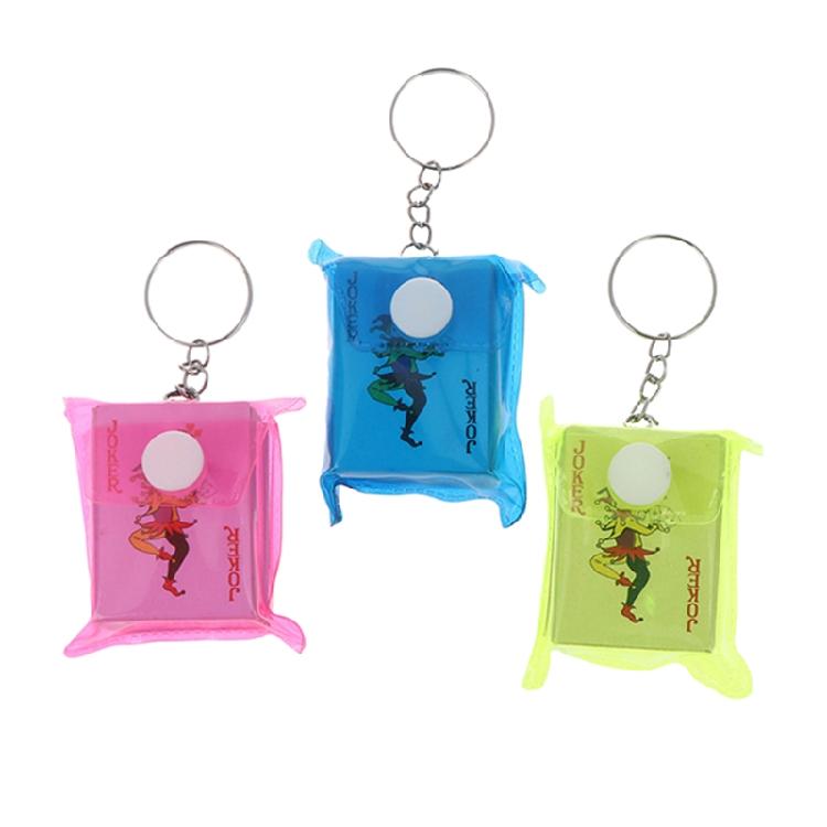 Keychain Creative Vintage Flush Poker Car for Key Holders Decor for Key Chai 1
