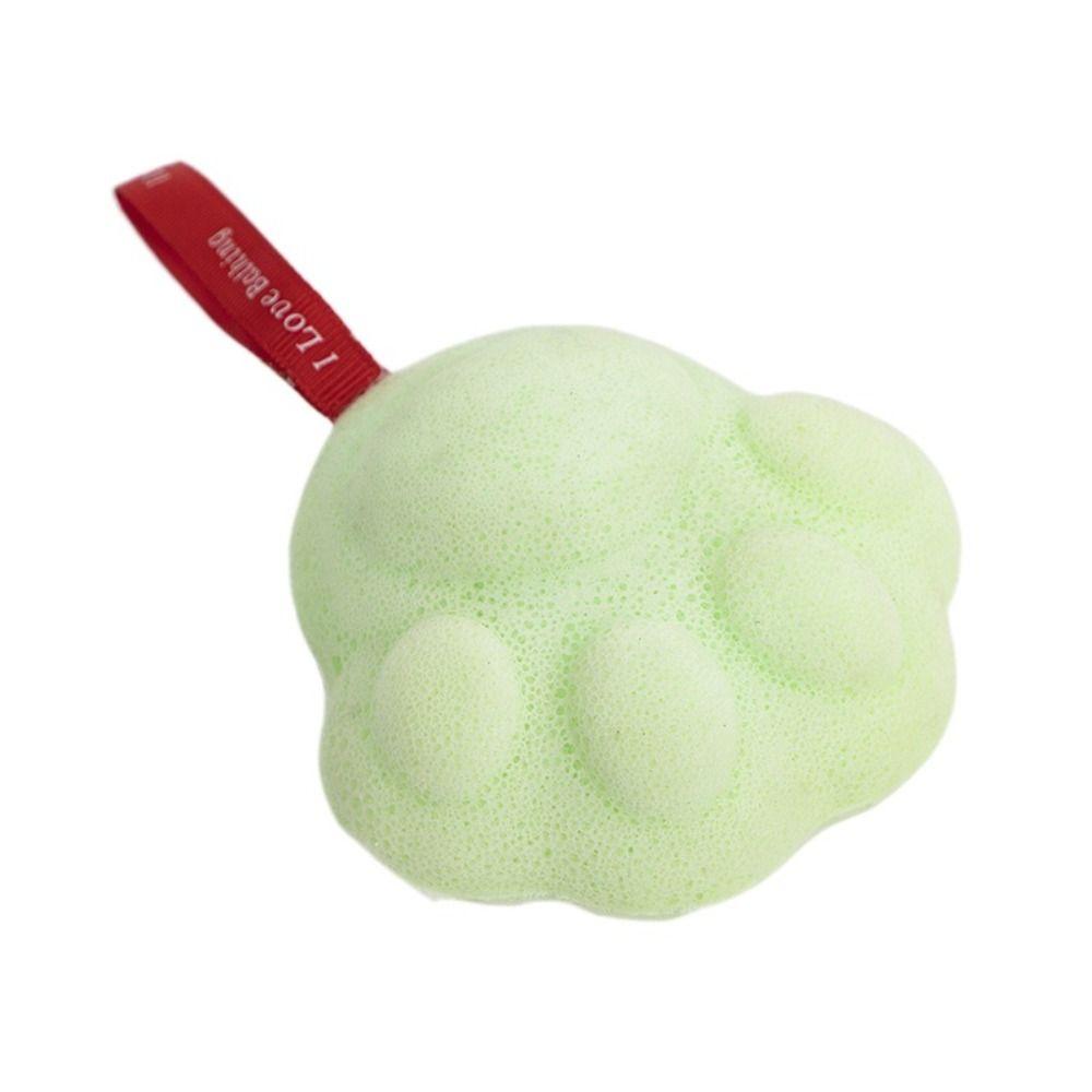 Scrubbing Baby Bath Sponge Soft Cartoon Washes The Earth Cat's Paw Shower Balls  Bath Care