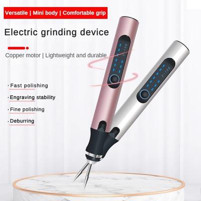 Kleiner Lithium-Batterie Elektro-Schleifer Stanzgravur Polierstift Hochgeschwindigkeits-Reinkupfermotor Polierstift-Set