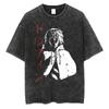 Fashion VINLAND SAGA Manga T Shirt for Men Women Tshirt Washed Cotton T-shirt Clothing Short Sleeve O-Neck Tee Streetwear