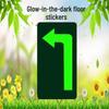 Safety Exit PVC Luminous Floor Sticker - Caution Slippery Steps & Fire Sign
