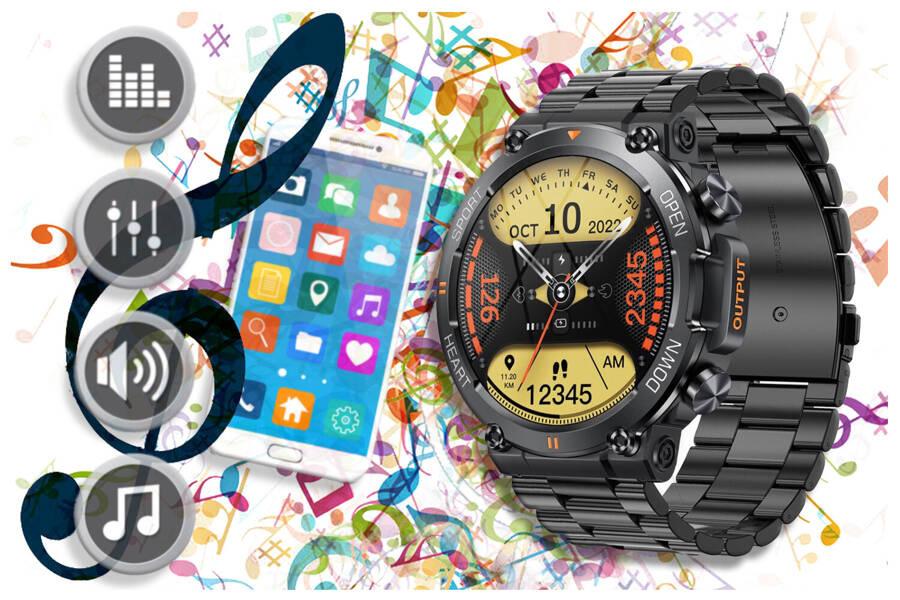 Smartwatch Men's Gravity Gt7-2 Pro - Making Calls, Pulse Oximeter (Sg018B)