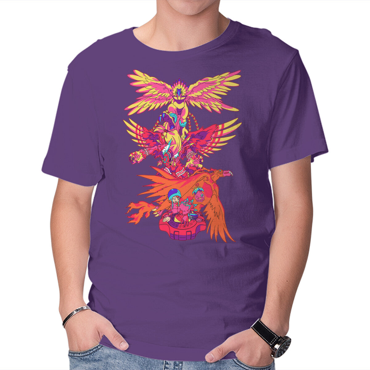 Unisex Crew Neck T-Shirt Digi Love Graphic Short Sleeve Casual Tee XXXL