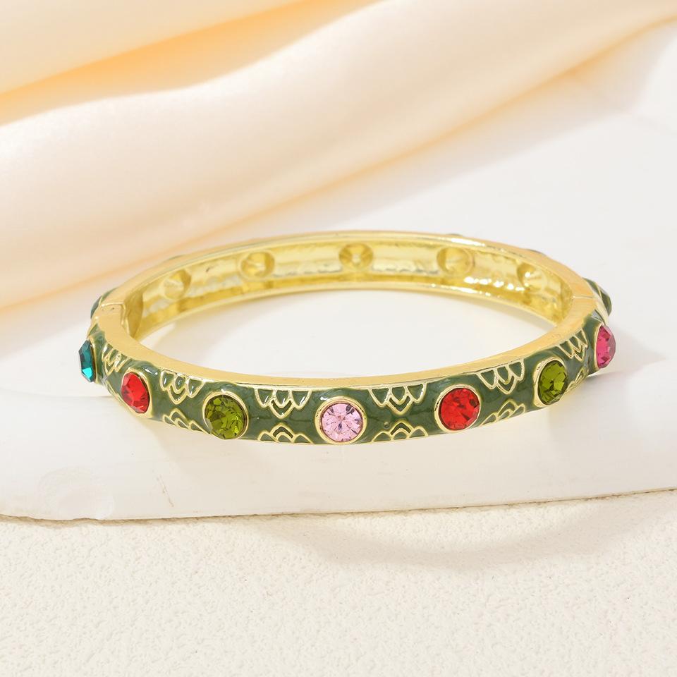 Retro Colorful Enamel Multi-color Bracelet