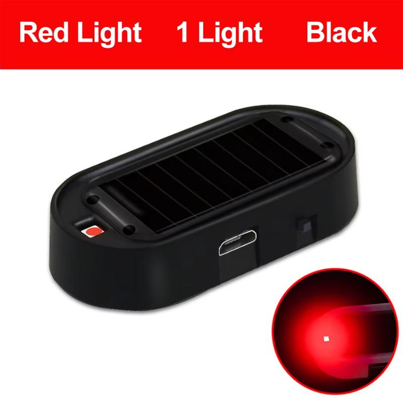 

Універсальний Світлодіодний Миготливий Сигнальний Ліхтар на Сонячній Батареї, Стробоскоп, Сигнальна Лампа Безпеки, Імітація, Підробка, Застереження від Крадіжки