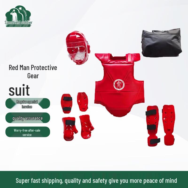 Little Red Man Military Figure
