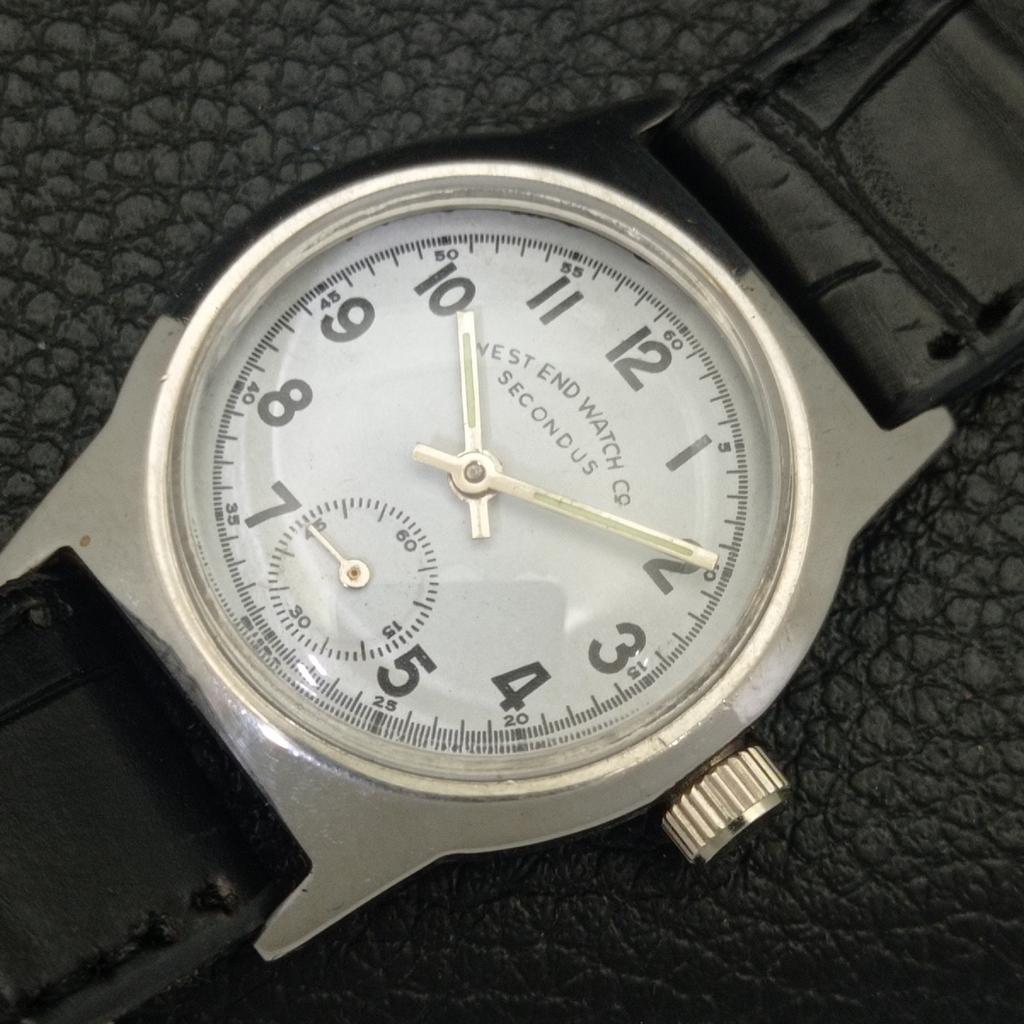 HAND-WINDING VINTAGE WEST END WATCH CO SWISS BOY WHITE DIAL WATCH A701971-1