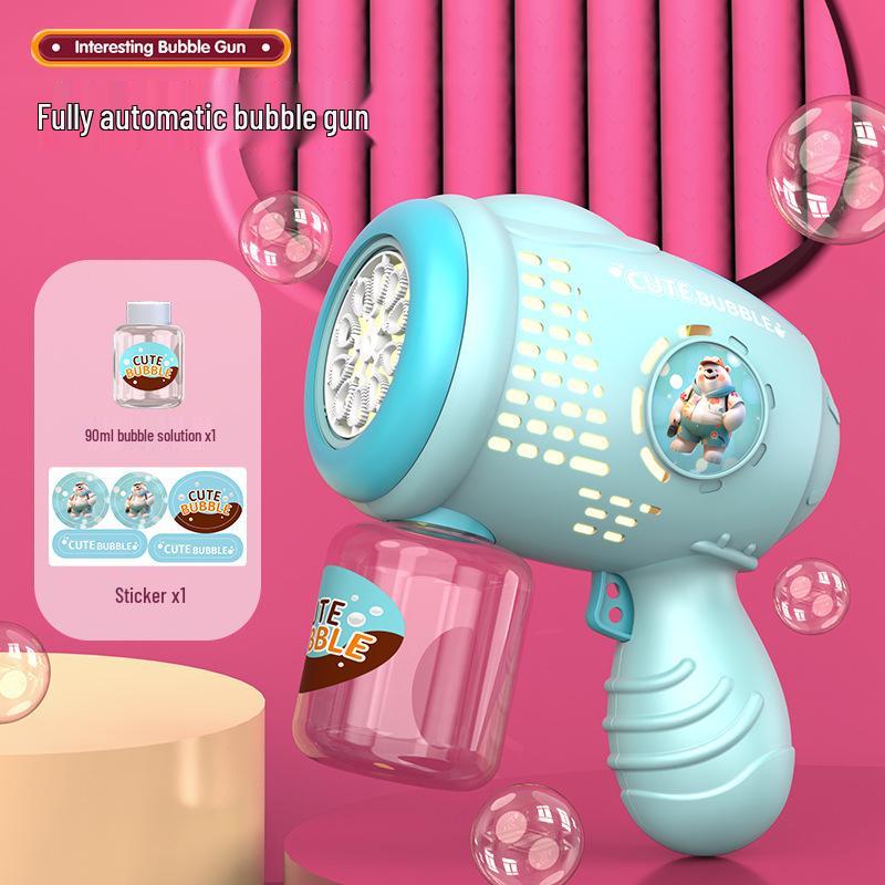 Electric Luminous Bubble Gun - Automatic Handheld Toy for Kids