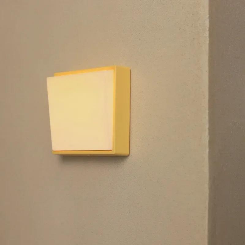 Bedroom USB Charging Minimalist Switch Night Light for Home Bedroom Bedside – Simple White/Yellow Design