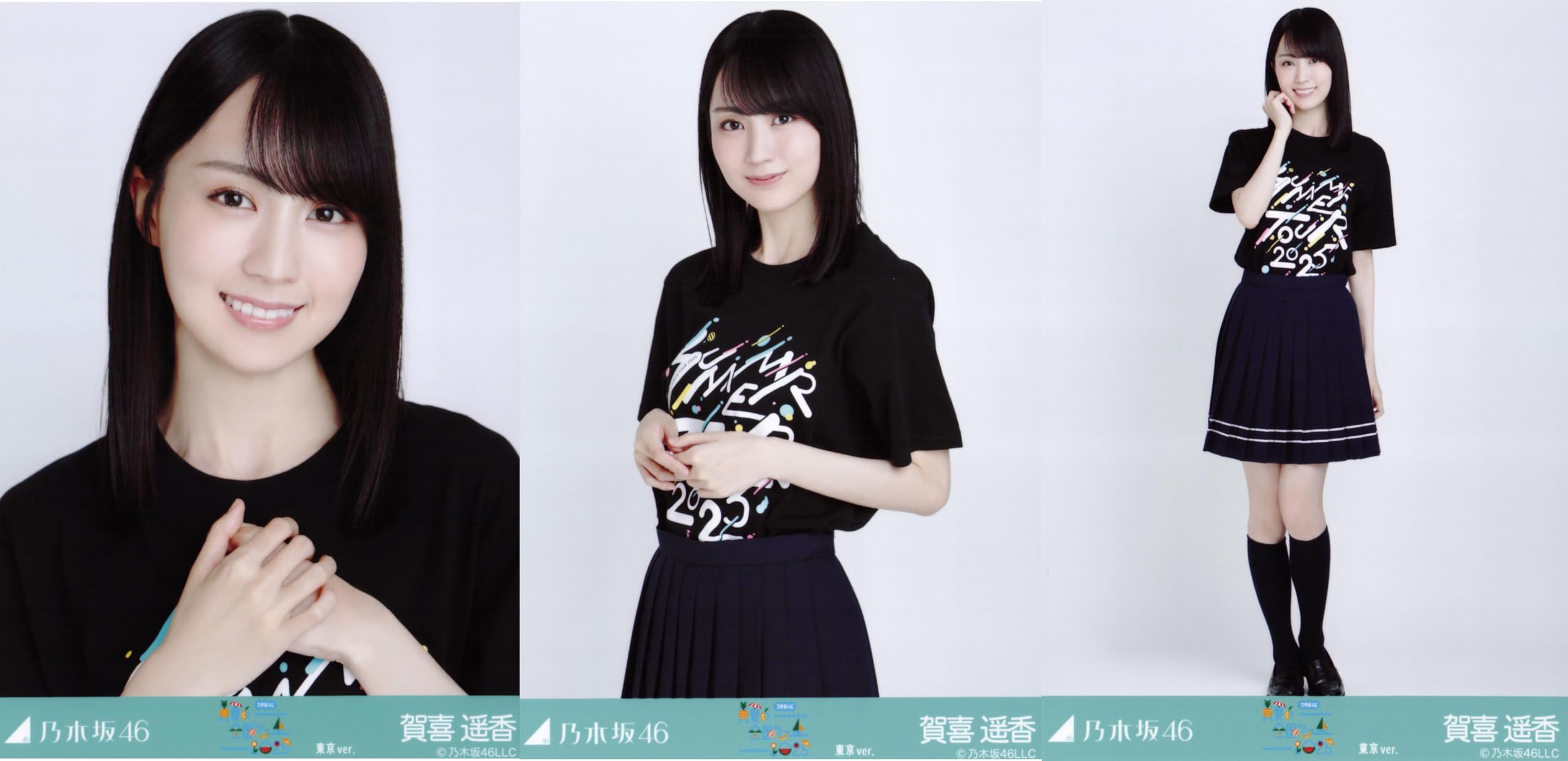 

Nogizaka46 Raw Photo Midsummer National Tour 2025 T-shirt Tokyo version 3-piece set Haruka Kaki