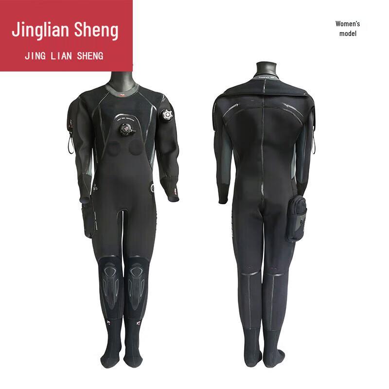 Jingliansheng 4mm Dry Long-Sleeve Diving Wetsuit XL