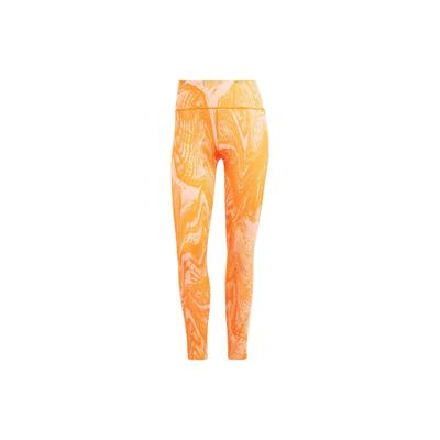 X Stella McCartney Collaboration All-Over Print Quick-Dry Tight Fitness 3/4 Leggings Women Leggings Orange IB5094
