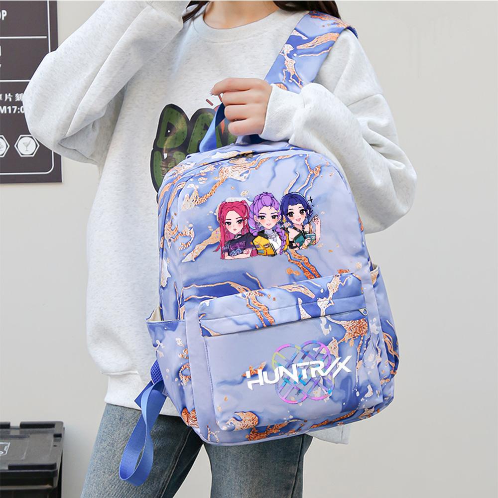 3 szt./zestaw Plecak z nadrukiem Anime Kpop z torebką i piórnikiem dla nastolatka, studenta, dziewczyny, chłopca, wodoodporna torba podróżna Mochila