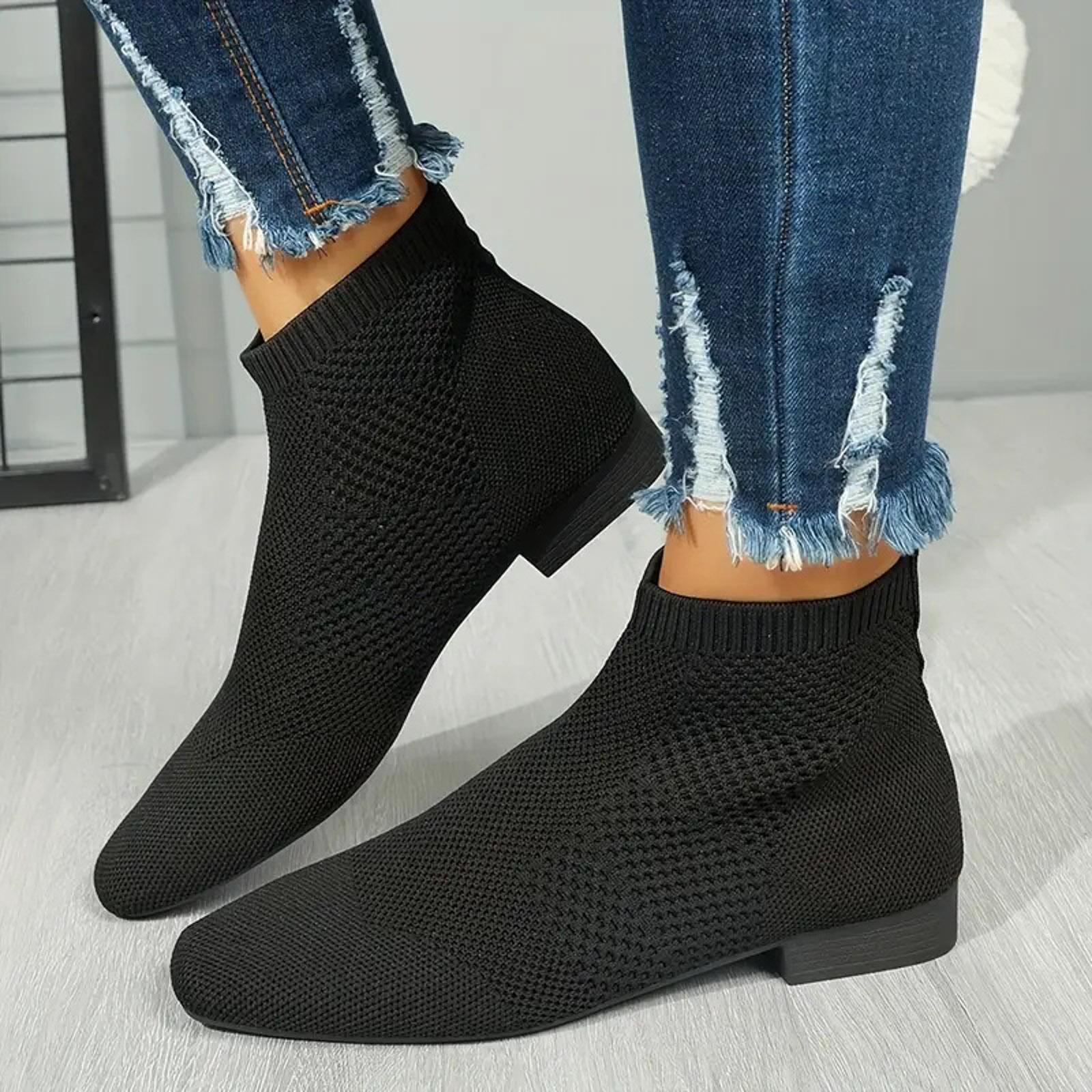 

Boots For Women Sexy Women S Boots Fashionable All Boots Large Size Ladies Short Boots Pointed Boots High Heel Zapatos De Mujer 37 чорний