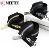Meetee 70/80/90/100cm 8# Cremalleras Metálicas de Extremo Abierto con Doble Deslizador Cremalleras para Ropa Bolsas Cierres de Bloqueo Automático Accesorios de Costura DIY para Reparación