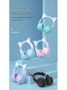 DR57 Luminous Cat Ear Wireless Bluetooth Headset - Long Battery, Gradient Color, Over-Ear Design