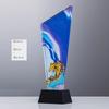 Gepersonaliseerde Paardvormige Hars Kristal Trofee Kleurendruk Prijs Sportprijs Uitstekende Werknemer Souvenir Woondecoratie 1St