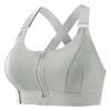 High-Elasticity Shockproof Sports Bra with Front Zipper, Plus Size, Anti-Sagging, Beautiful Back Design
