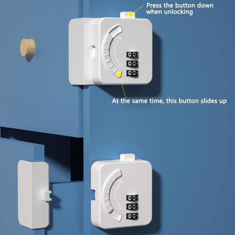 Digital Password Baby Safety Lock Strong Fixation Window Lock Portable Refrigerator Door Lock  Home