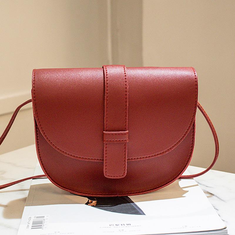 Solid color bag fashion women's bag Shoulder bag Crossbody bag personalized mobile phone small bag