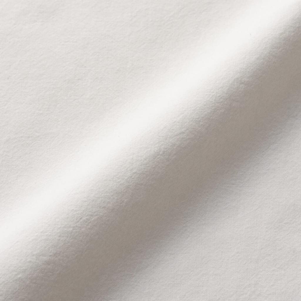 MUJI Washed Futon Sheet/Shallow Fitted Sheet, Off-White, Double Size, 140 x 200 x 3-10cm, 83334802